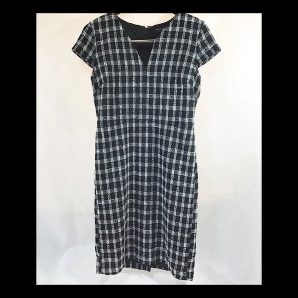 Banana Republic Plaid Sheath Dress, Size 8